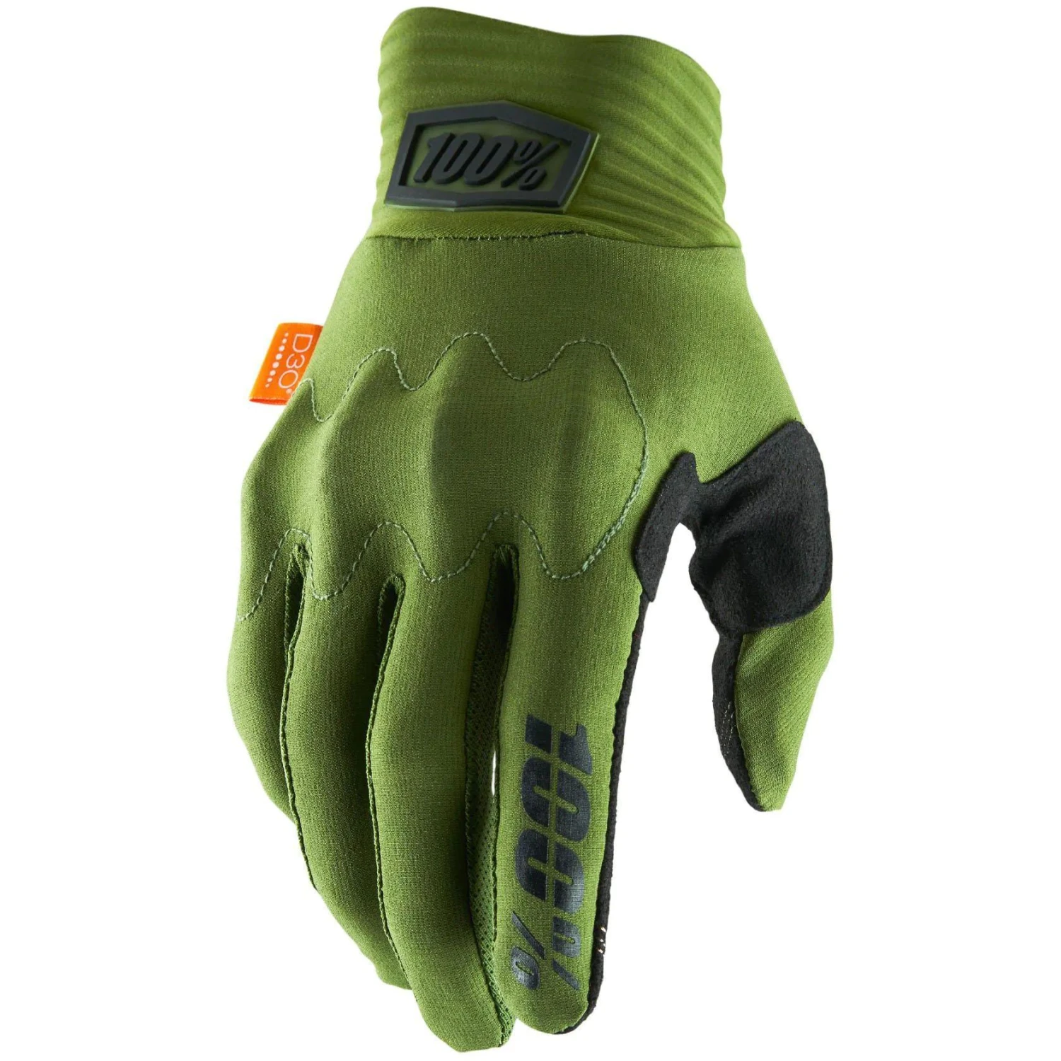 100% Cognito D30 Protective Gloves - Army Green/Black 3 100% Cognito D30 Protective Gloves - Army Green/Black