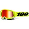 100% Racecraft 2 MTB/MX Goggles - Yellow (Mirror Red Lens) -Online Sports Store 100 421 RC2 GOG YEL MRL 0 94ea