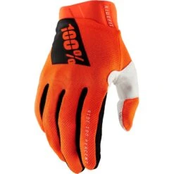 100% Ridefit Protective Gloves - Fluo Orange