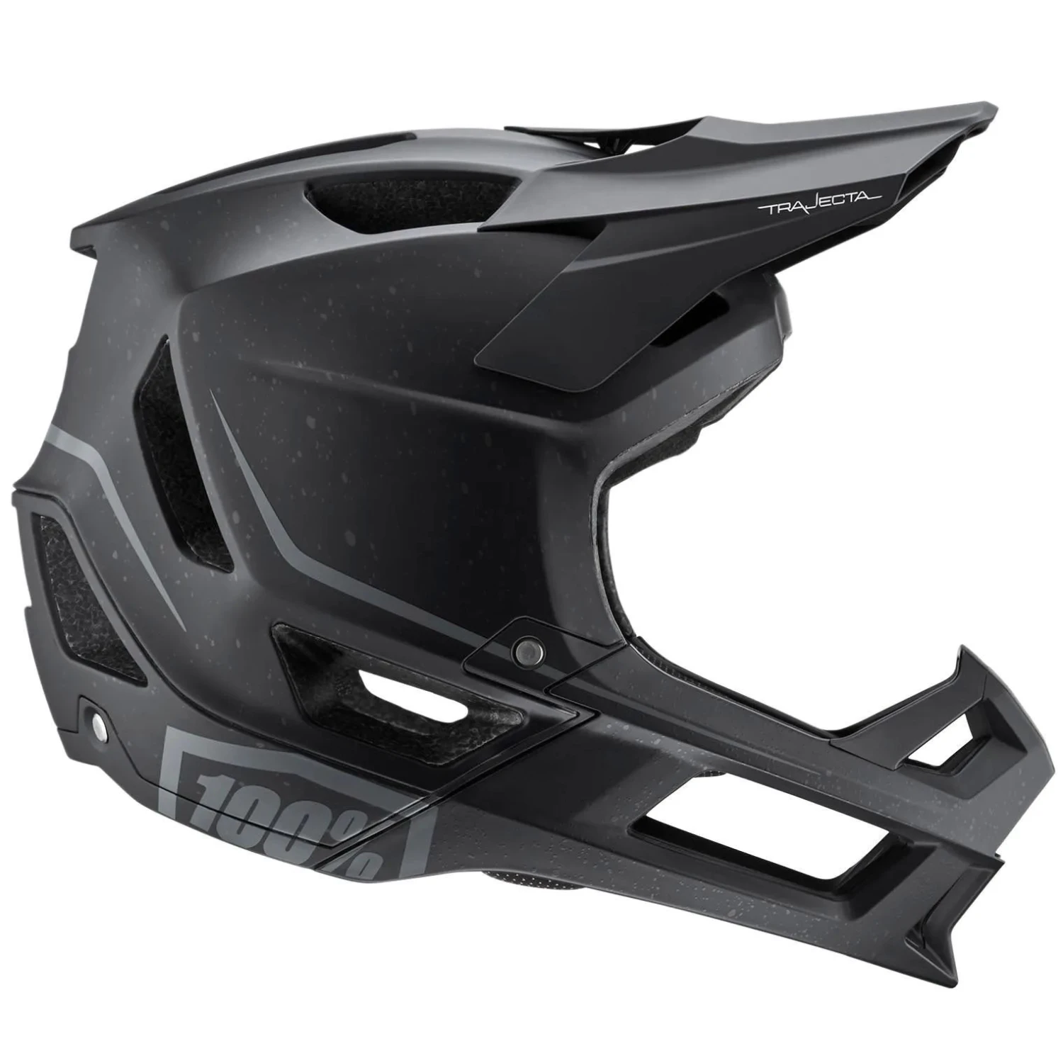 100% Trajecta W/Fidlock Full Face Downhill/BMX Helmet - Black 3 100% Trajecta W/Fidlock Full Face Downhill/BMX Helmet - Black