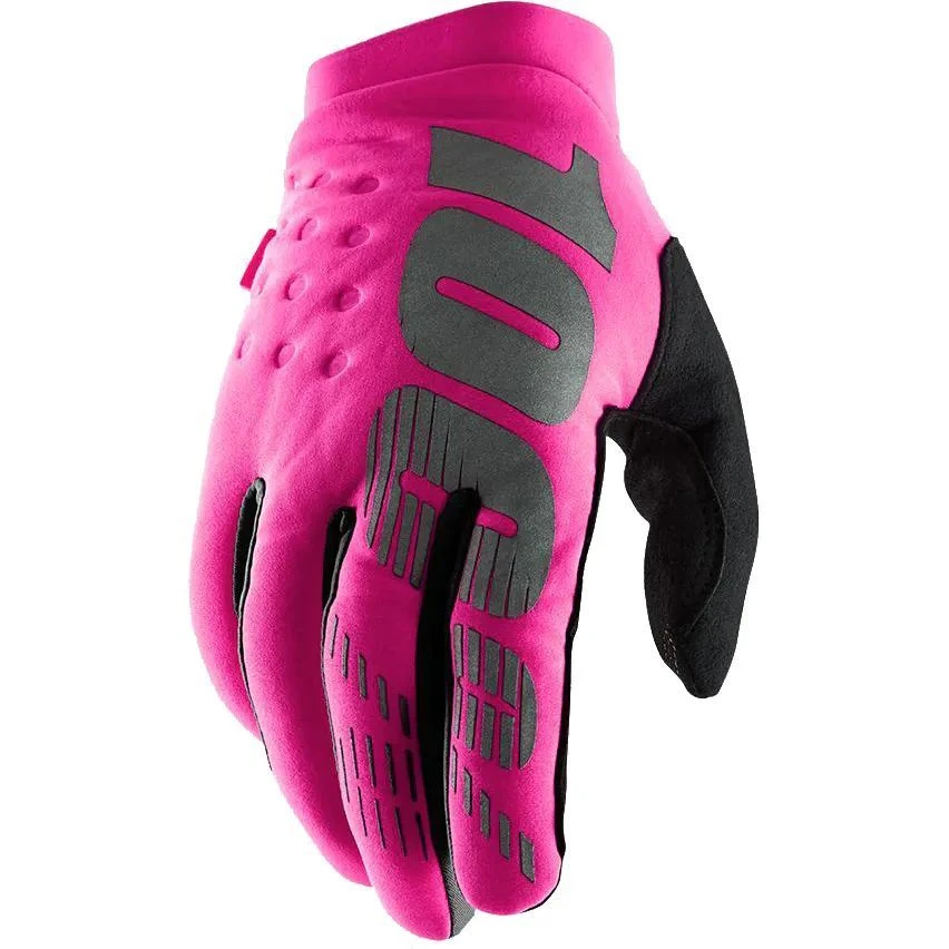 100% Brisker Protective Gloves - Neon Pink 3 100% Brisker Protective Gloves - Neon Pink