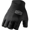 100% Sling Short Finger Protective Gloves - Black