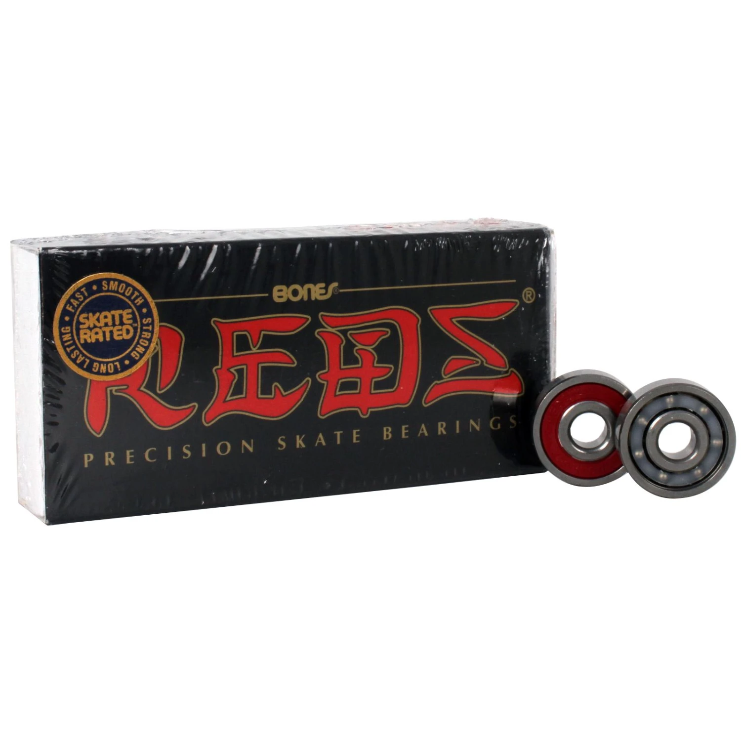Bones Reds Bearings - 8mm (Pack Of 8) 3 Bones Reds Bearings - 8mm (Pack Of 8)