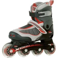 Online Sports Store 11 Xcess MX S1000 Semi Soft Adjustable Inline Skates - Red