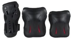 SFR Essentials Triple Pad Set - Black / Red