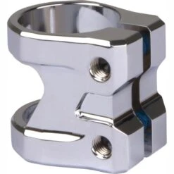 Addict Ultra Light Double Collar Scooter Clamp - Chrome -Online Sports Store ADD 322 ULT LIG CLA CHR 2 f0e5