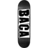 Baker Baca Logo Skateboard Deck - Grey Veneer 8" -Online Sports Store BAK 1122 BLO DEC GVE 8 beca
