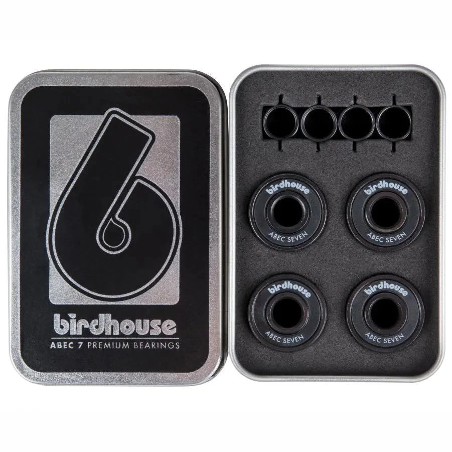 Birdhouse ABEC 7 Skateboard Bearings - Black (Pack Of 8) 3 Birdhouse ABEC 7 Skateboard Bearings - Black (Pack Of 8)