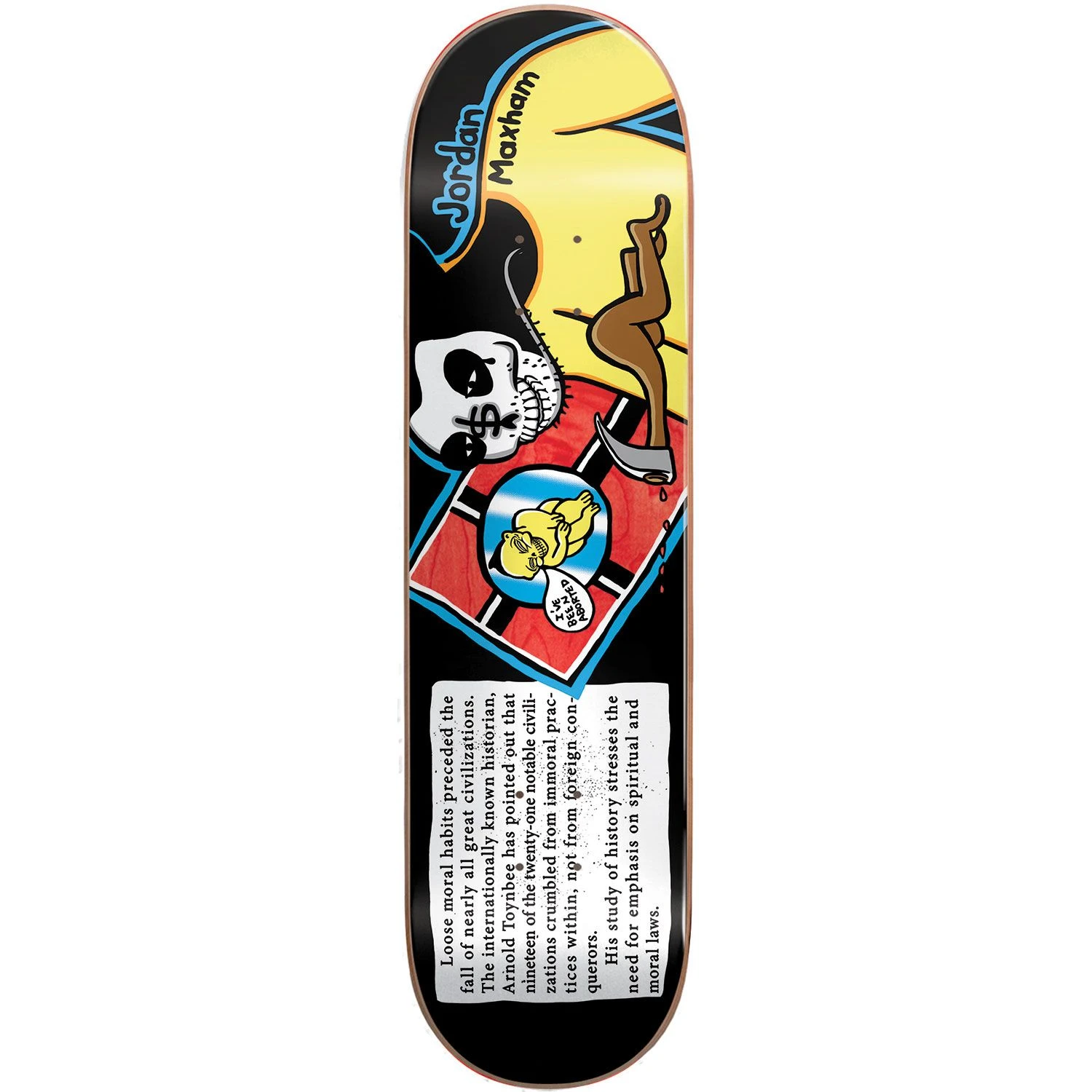Blind Moral Law Skateboard Deck - Maxham 8.5" 3 Blind Moral Law Skateboard Deck - Maxham 8.5"