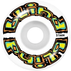 Blind OG Wrap Skateboard Wheels - Orange/Teal 51mm