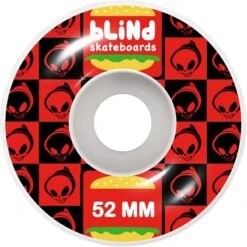 Blind Burger Skateboard Wheels - Black/Red 52mm