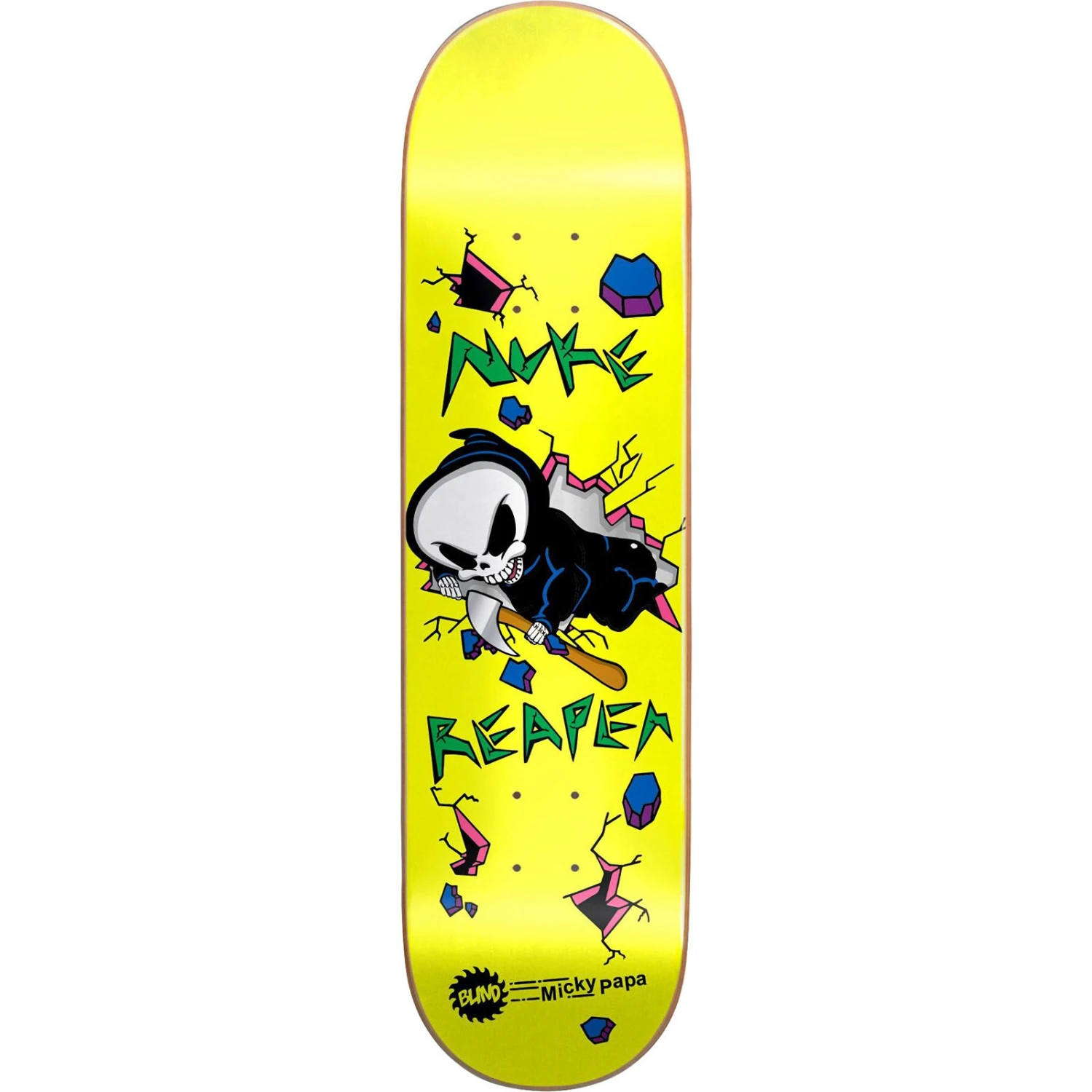Blind Papa Nuke Reaper Skateboard Deck - 8" 3 Blind Papa Nuke Reaper Skateboard Deck - 8"