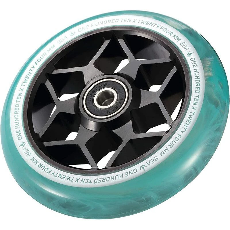 Blunt Envy Diamond 110mm Scooter Wheel - Smoke Teal 4 Blunt Envy Diamond 110mm Scooter Wheel - Smoke Teal - Image 2