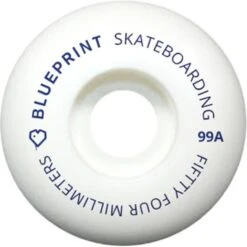 Blueprint Mini Heart Skateboard Wheels - Navy 54mm