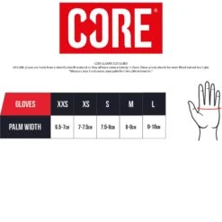 CORE Aero Protective Gloves - Neo Galaxy -Online Sports Store CORE Glove Size Guide 4c35 1