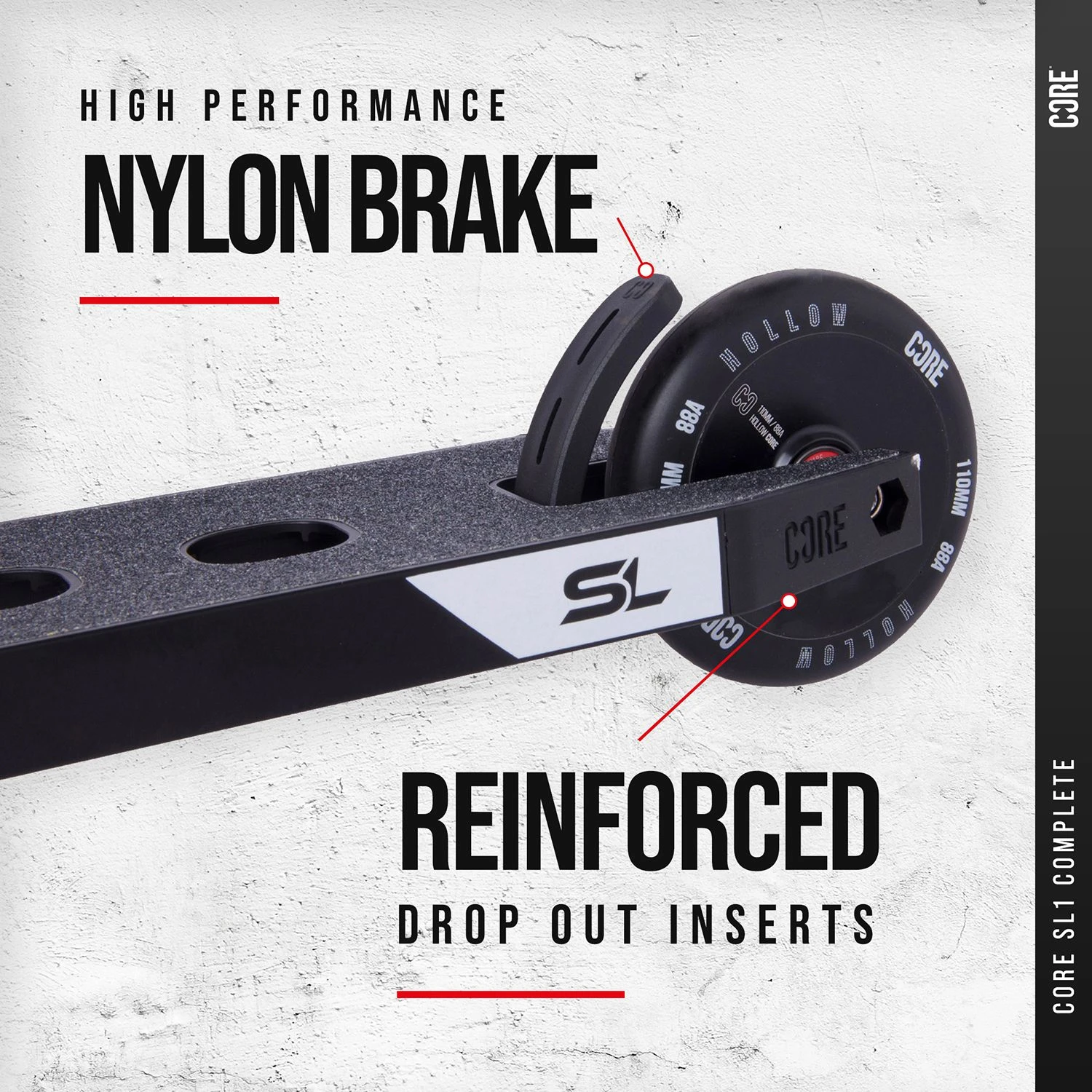 CORE SL1 (Super Light) Stunt Scooter - Black 8 CORE SL1 (Super Light) Stunt Scooter - Black - Image 6