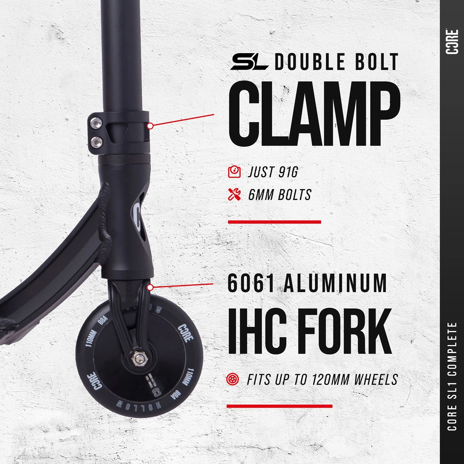 CORE SL1 (Super Light) Stunt Scooter - Black 4 CORE SL1 (Super Light) Stunt Scooter - Black - Image 2