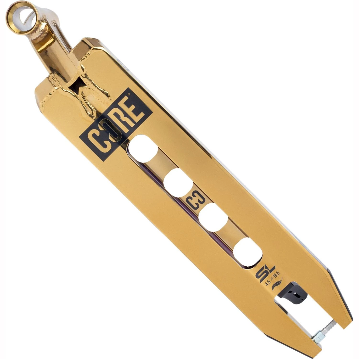CORE SL1 (Super Light) Scooter Deck - Gold 20'' X 5'' - Image 2
