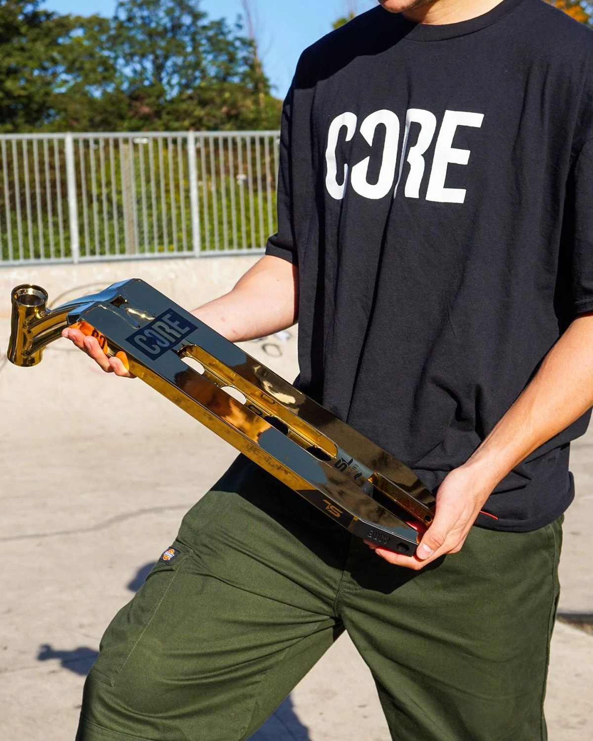 CORE SL1 (Super Light) Scooter Deck - Gold 20'' X 5'' - Image 7