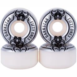 Darkstar Quarter Skateboard Wheels - Silver 51mm