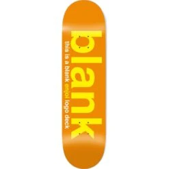 Enjoi Blank Skateboard Deck - Orange 8.5"