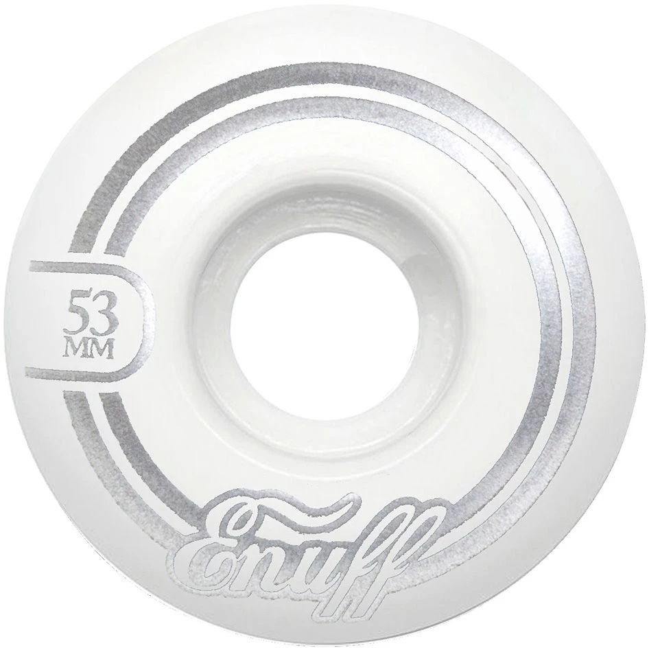 Enuff Refresher II 55D Skateboard Wheels - White 52mm 3 Enuff Refresher II 55D Skateboard Wheels - White 52mm