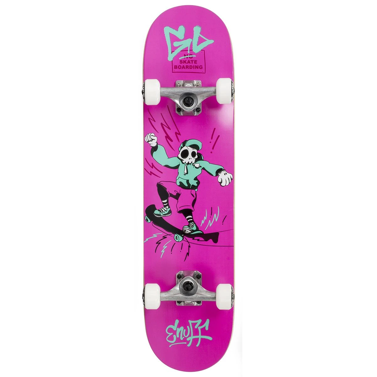Enuff Skully Complete Skateboard - Pink 7.75'' 3 Enuff Skully Complete Skateboard - Pink 7.75''