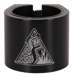 Fasen 2 Bolt Double Scooter Collar Clamp - Black