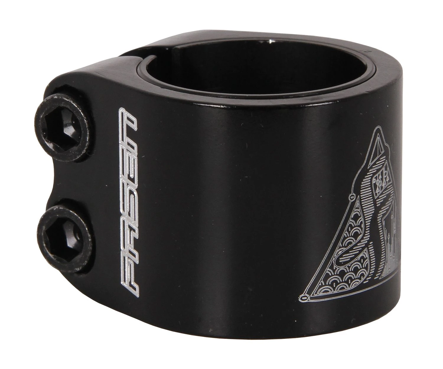 Fasen 2 Bolt Double Scooter Collar Clamp - Black 4 Fasen 2 Bolt Double Scooter Collar Clamp - Black - Image 2