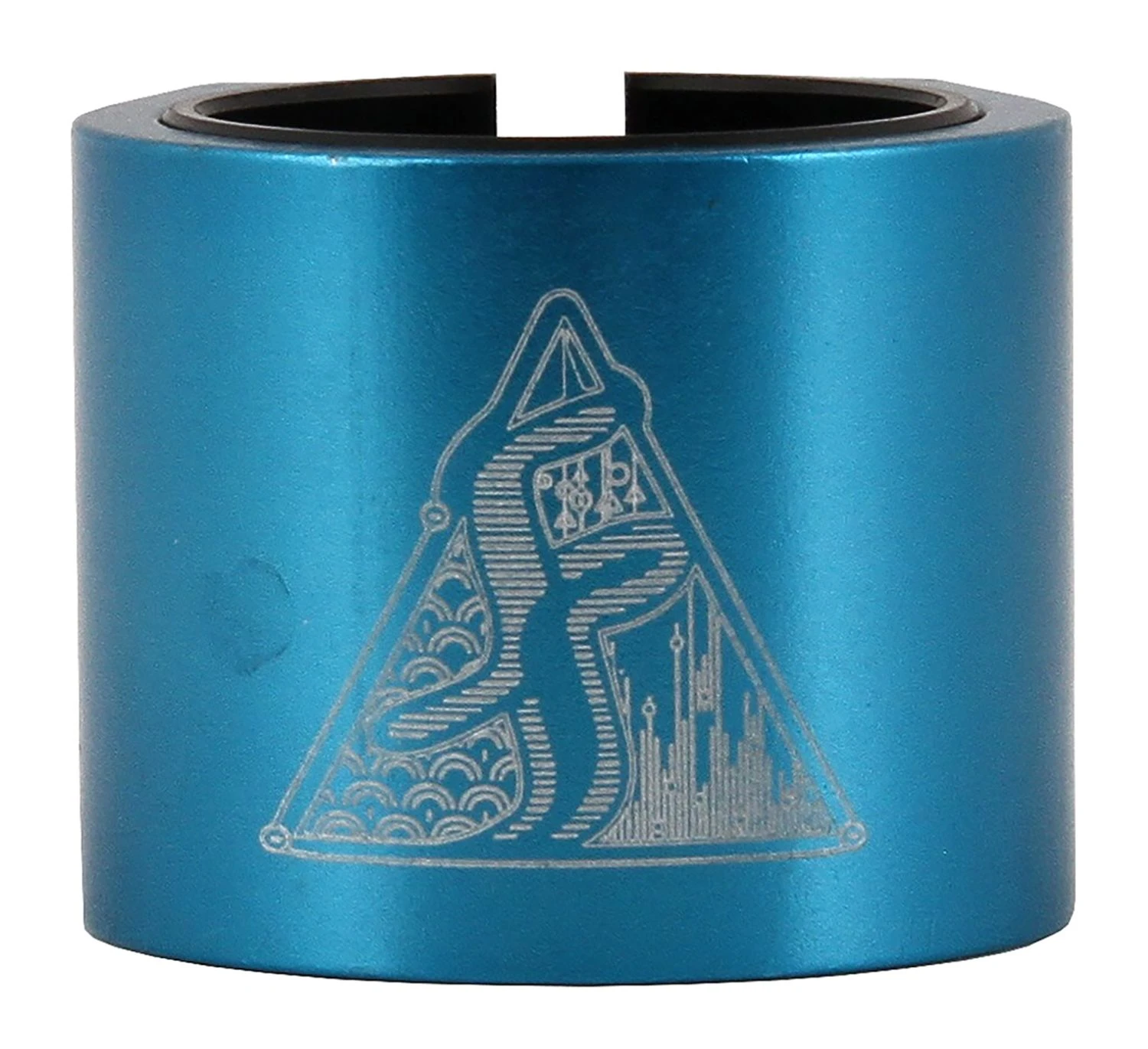 Fasen 2 Bolt Double Scooter Collar Clamp - Teal 3 Fasen 2 Bolt Double Scooter Collar Clamp - Teal