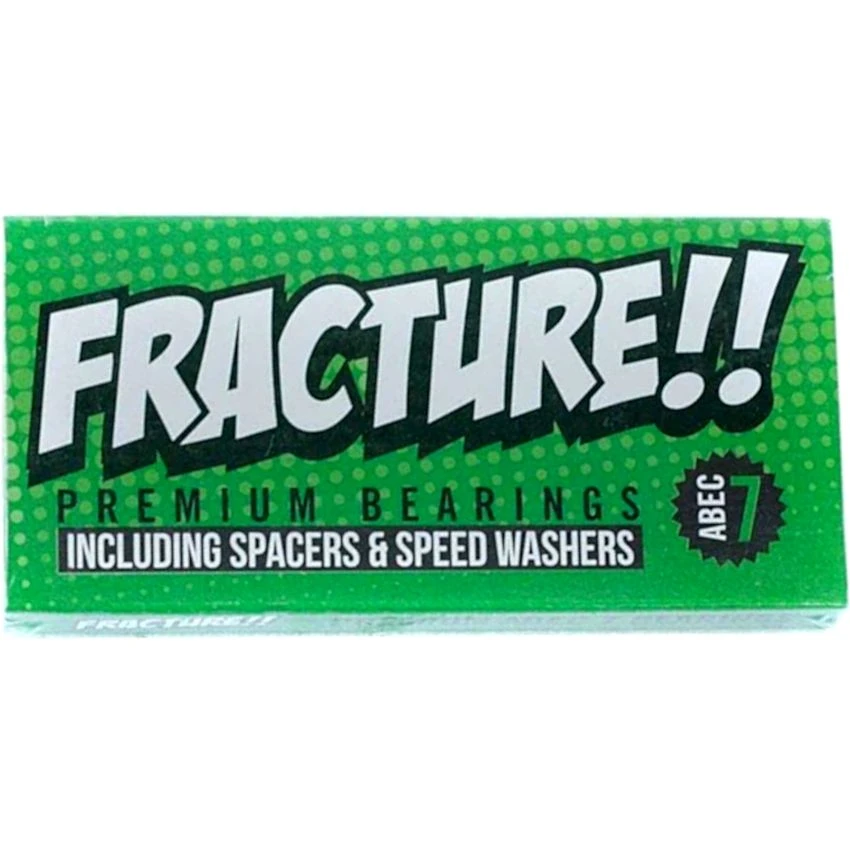 Fracture Premium Bearings ABEC 7 - Green/Black (Pack Of 8) 5 Fracture Premium Bearings ABEC 7 - Green/Black (Pack Of 8) - Image 3