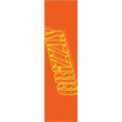 Grizzly 3D Glasses Skateboard Grip Tape - Orange