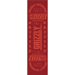 Grizzly Legacy Skateboard Grip Tape - Red