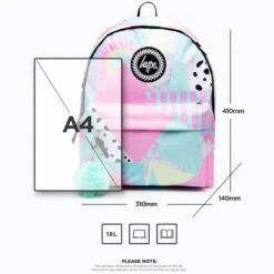 Hype Pastel Collage Backpack - Pink -Online Sports Store HYP 1222 PAS COL BAC PIN 5 a100