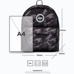 Hype 18L Backpack - Mono Camo -Online Sports Store HYP 18L 822 MON CAM BLK 5 2e3a