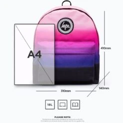 Hype Gradient 18L Backpack - Black/Pink/Purple -Online Sports Store HYP 222 GRA BAG PPU 5 6d3e