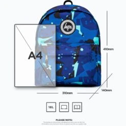 Hype 18L Backpack - Blue Geo Camo -Online Sports Store HYP 822 18L GEO CAM BLU 5 1e5e