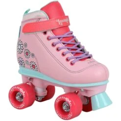 LMNADE Vibe Quad Roller Skates - Flowers (Pink)
