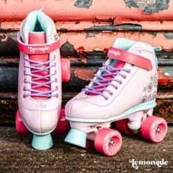 LMNADE Vibe Quad Roller Skates - Flowers (Pink) -Online Sports Store LMN 2020 VIB QSK PFL 9 3273