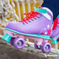 LMNADE Vibe Quad Roller Skates - Stars (Purple) -Online Sports Store LMN 2020 VIB QSK PST 4011 079c