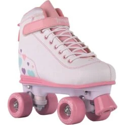 LMNADE Vibe Quad Roller Skates - Hearts (White)