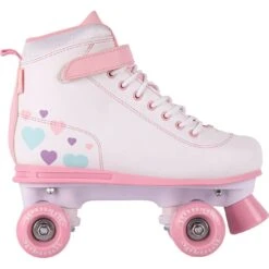 LMNADE Vibe Quad Roller Skates - Hearts (White) -Online Sports Store LMN 2020 VIB QSK WHT 3 5f2f