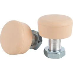 LMNADE Adjustable Rubber Roller Skate Toe Stops - Pastel Peach