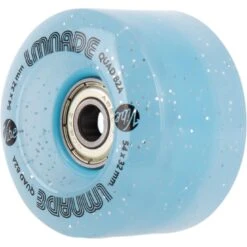 LMNADE Vibe Quad Roller Skate Wheels - Blue Translucent Glitter 54mm -Online Sports Store LMN 2021 QSW 82A BTG 2 f416