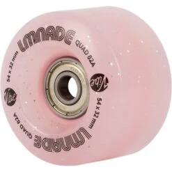 LMNADE Vibe Quad Roller Skate Wheels - Pink Translucent Glitter 54mm -Online Sports Store LMN 2021 QSW 82A PTG 1 2a99