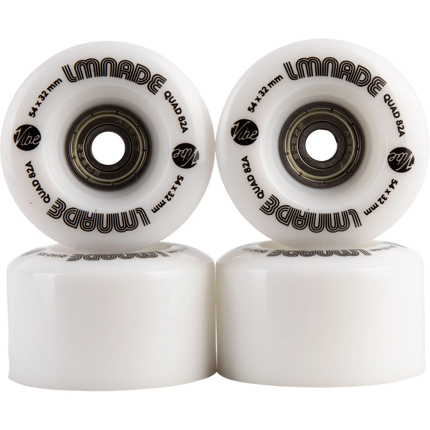 LMNADE Vibe Quad Roller Skate Wheels - White 54mm 3 LMNADE Vibe Quad Roller Skate Wheels - White 54mm