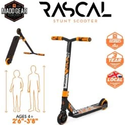 Madd Gear Kick Mini Pro Rascal IV Stunt Scooter - Black/Orange -Online Sports Store MGP 1022 MPR IV SCO BOR 2 4d75