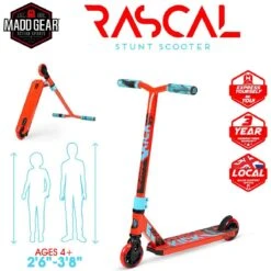 Madd Gear Kick Mini Pro Rascal IV Stunt Scooter - Red/Blue -Online Sports Store MGP 1022 MPR IV SCO RBL 2 63ab