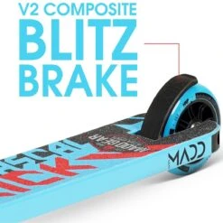 Madd Gear Kick Mini Pro Rascal IV Stunt Scooter - Sky Blue/Red -Online Sports Store MGP 1022 MPR IV SCO SBR 6 f900
