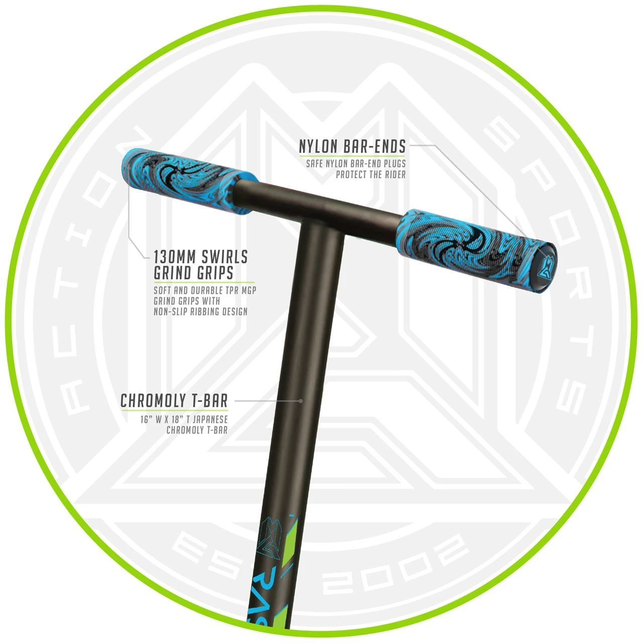 Madd Kick Mini Pro Rascal III Stunt Scooter - Teal/Pink 9 Madd Kick Mini Pro Rascal III Stunt Scooter - Teal/Pink - Image 7